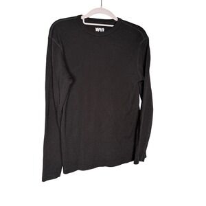 Minus33 black long sleeve merino wool base layer top